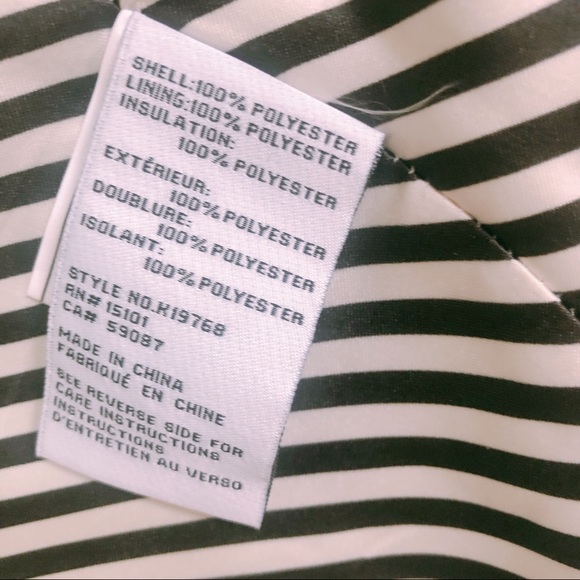 Kate Spade ♠️ Blue Quilted Packable Hood Jacket - Picture 7 of 8